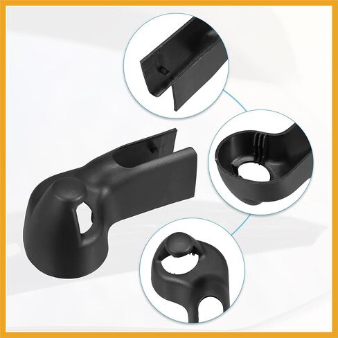 Rear Wiper Arm Nut Cover Cap Fit for Jeep Wrangler - Pack of 1 Black Durable Material Replacement Car Parts Replacement in Kuwait