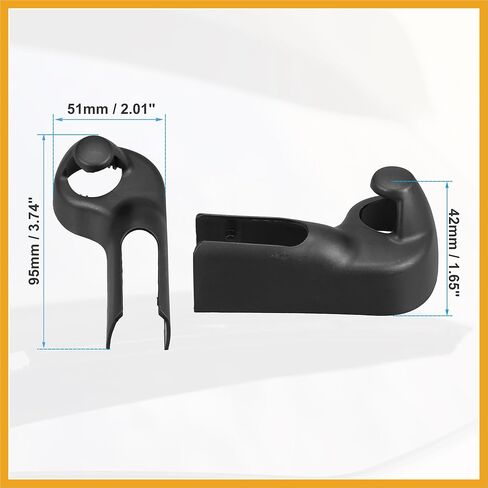 Rear Wiper Arm Nut Cover Cap Fit for Jeep Wrangler - Pack of 1 Black Durable Material Replacement Car Parts Replacement in Kuwait