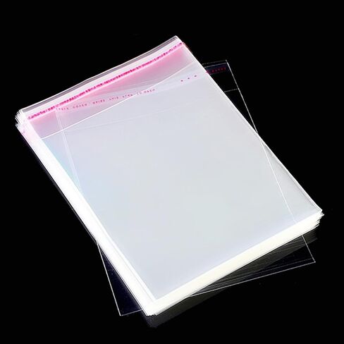 Cellophane Cookie Bags with Seal, 100 Pcs Transparent Self-Sealing Treat Bags 4"W X 4"H, Clear Cookie Wrappers For Baking Supplies in Saudi Arabia