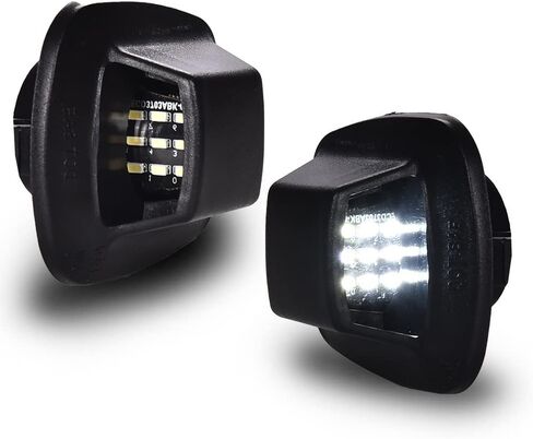 مجموعة مصابيح لوحة الترخيص LED G-PLUS متوافقة مع 1997-2011 دودج داكوتا/2006-2009 ميتسوبيشي رايدر، #55055292 حزمة بيضاء ساطعة من 2 in Kuwait