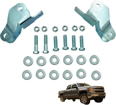 Rear Lowering Shock Extenders Compatible with Chevy Silverado GMC Sierra 1500 2WD 4WD AWD 2017-2018, for Chevrolet Silverado Sierra 1500 2019 Fit CLASSIC Body Style ONLY in Kuwait