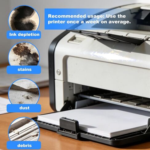 30-Pack Printer Cleaning Sheets, 11.2x8.26in Inkjet & Toner Printer Cleaning Kit, Universal Scanner Fixing Paper Supplies, Removes Dust & Debris from Rollers for Copiers Fax Machines Scanners in Kuwait