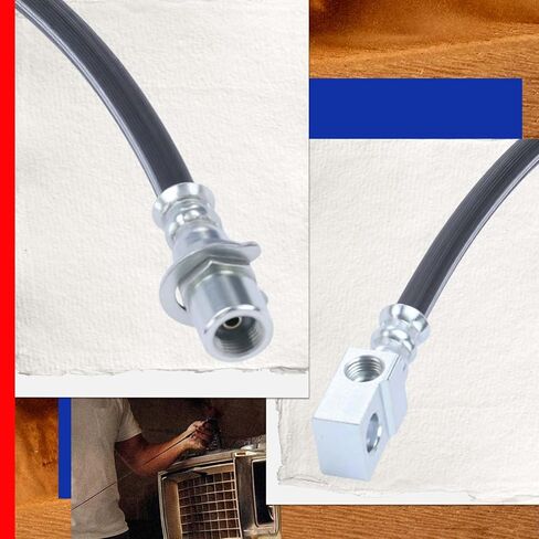 JC Whitney JFBAJCWBHH00053 خرطوم هيدروليكي للفرامل المركزية الخلفية - متوافق مع شيفروليه بليزر 95-05، LLV 91-95، S10 91-04، S10 Blazer 91-94، GMC Jimmy 92-04، Sonoma 91-04، S15 Jimmy 1991 in Kuwait