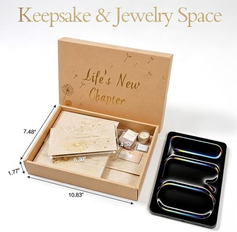 Tsukuzua Open When Envelopes for College Students, 12 Gold Stamped Open When Letters Keepsake Box, College Survival Gift Card Book, College Graduation Gift for Her, New Chapter Gifts for Women in Kuwait