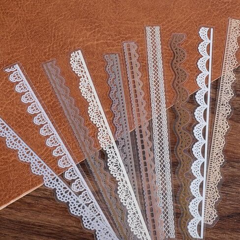 160 PCS Lace Stickers for Scrapbooking Vintage Border Stickers Scrapbook Embellishments Scrapbook Borders Junk Journal Supplies for DIY Craft Planners Wedding Invitations Photo Decoration in Saudi Arabia