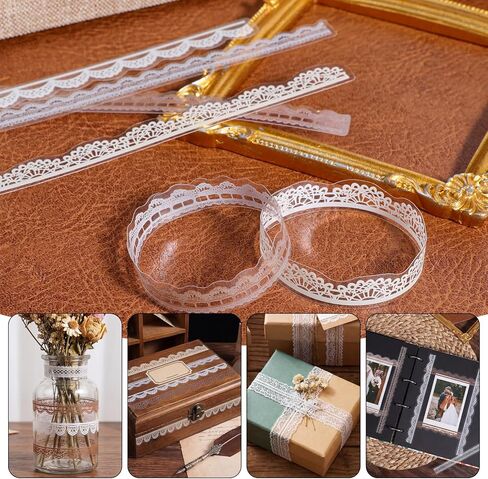 160 PCS Lace Stickers for Scrapbooking Vintage Border Stickers Scrapbook Embellishments Scrapbook Borders Junk Journal Supplies for DIY Craft Planners Wedding Invitations Photo Decoration in Saudi Arabia
