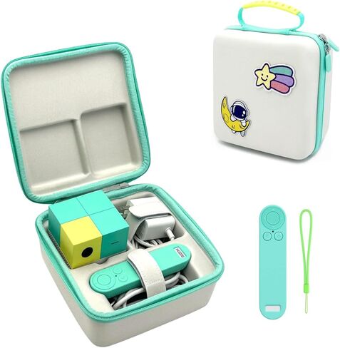 Accessories Bundle Carrying Case and Silicone Romte Cover for Nex Playground, Shockproof Travel Case with Anti-Slip Remote Cover, Teal in Saudi Arabia