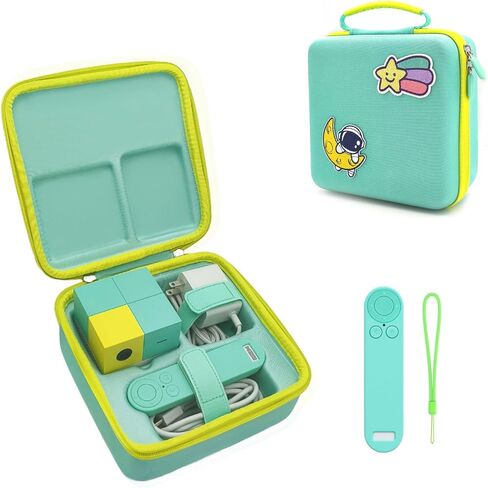Accessories Bundle Carrying Case and Silicone Romte Cover for Nex Playground, Shockproof Travel Case with Anti-Slip Remote Cover, Teal in Saudi Arabia