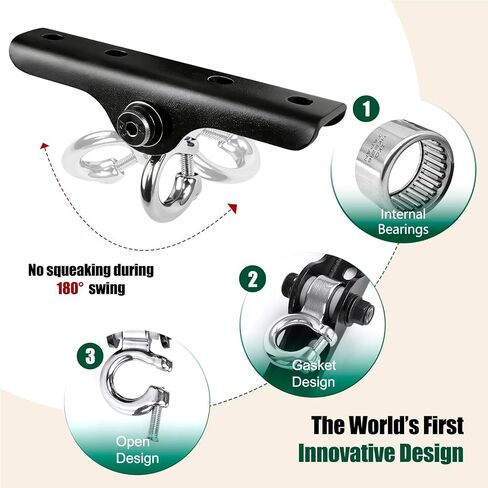 Heavy Duty Swing Hanger,180° Silent Oscillation, 800 lbs Capacity, for Playground, Swing Set, Hammock, Yoga, Punching Bag in Saudi Arabia