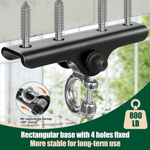 Heavy Duty Swing Hanger,180° Silent Oscillation, 800 lbs Capacity, for Playground, Swing Set, Hammock, Yoga, Punching Bag in Saudi Arabia