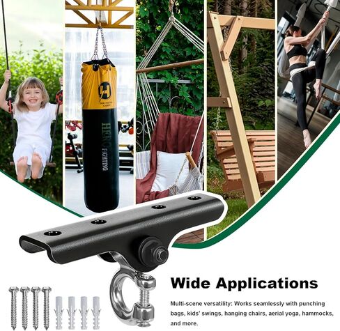 Heavy Duty Swing Hanger,180° Silent Oscillation, 800 lbs Capacity, for Playground, Swing Set, Hammock, Yoga, Punching Bag in Saudi Arabia