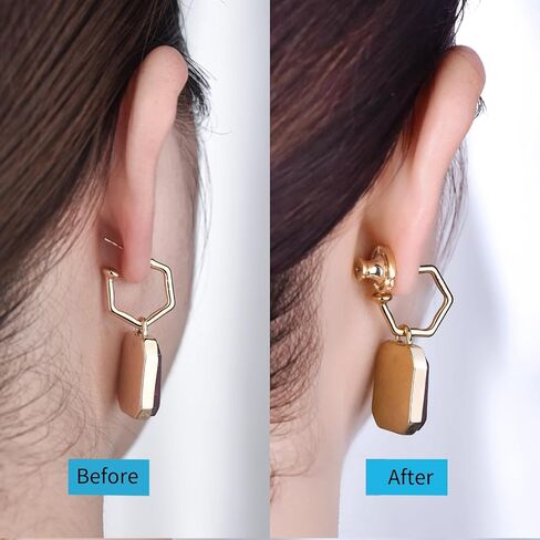 Earring Backs for Droopy Ears, DCRSLB Earring Back Replacements 4PCS Cycle Shape Support Backings for Heavy Earrings Plus 4PCS Silicone Backers Locking Lifters for Studs,Mixed Color in Saudi Arabia