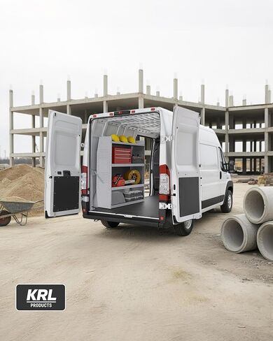 SV-5246 Steel Low/Mid/High Roof Van Shelving Storage System Fits Transit, GM, NV, Promaster, Sprinter and Metris, Contoured Shelving Unit, 52" W x 46" H x 13" D in Saudi Arabia