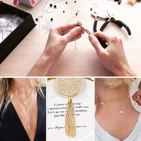 33 Feet 18K Gold PVD Plated Stainless Steel Curb Chain Bulk, 2mm 304 Stainless Steel Flat Twisted Link Chains Roll Spool for Jewelry Making Necklace DIY Craft in Kuwait