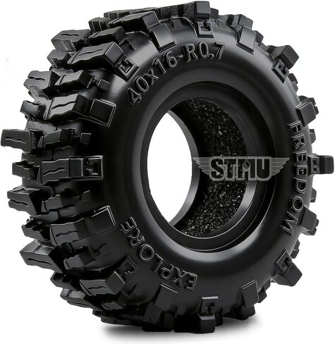 STMU 0.7'' MUD Tires OD 40 * 16mm Soft Sticky Tyres For /30 1/32 RC Crawler Axial SCX30 Redcat Ascent-32 Tires Upgrades (Tires) in Kuwait