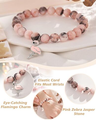 ASKRAIN Flamingo Birthday Gifts for Women, 18th Birthday Gifts for Teen Girls, Flamingo Bracelet for Granddaughter Daughter Sister Niece Friends in Saudi Arabia