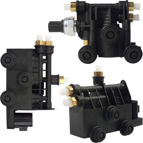 Air Suspension Valve Kit, Air Suspension EAS Valve Blocks & Air Suspension Valve Control Unit Fit for Land Rover Range Rover/Sport 2006-2013, LR3 2005-2009, LR4 2010-2016 OE RVH000046 RVH000055 in Saudi Arabia