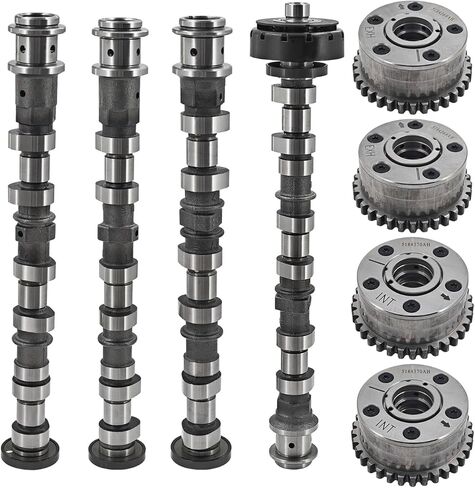 5184380AF Engine Camshaft Set Exhaust Intake & VVT Camshaft Phasers Replacement for Chrysler Town & Country for Jeep Cherokee for Dodge Avenger for Ram 1500 3.6L Pentastar V6,5184377AG 5184378AG in Kuwait