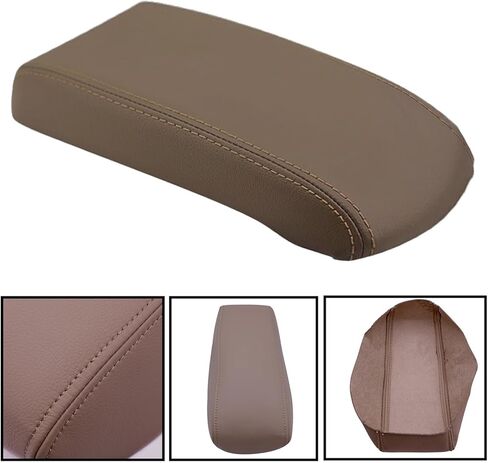 Mythoria Car Center Console Microfiber Leather Lid Replacement Dark Tan Armrest Cover Compatible with Toyota 4Runner 1996 1997 1998 1999 2000 2001 2002 in Saudi Arabia