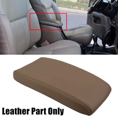 Mythoria Car Center Console Microfiber Leather Lid Replacement Dark Tan Armrest Cover Compatible with Toyota 4Runner 1996 1997 1998 1999 2000 2001 2002 in Saudi Arabia