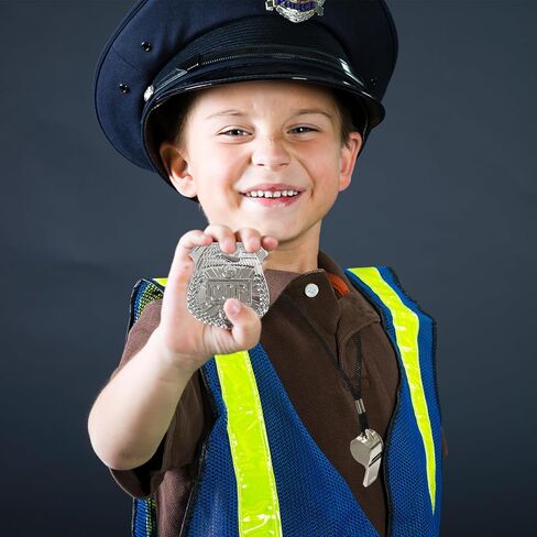Bvrbaory 5PCS Police Pretend Costume Accessories,Police Pretend Play Toy Set for Kids,Mens Police Officer Accessory with Policeman Hat,Sunglass Handcuffs for Halloween Dress Up Costumes in Saudi Arabia