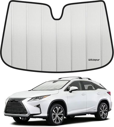 غطاء شمسي للزجاج الأمامي RX مناسب حسب الطلب 2016-2022 لسيارة Lexus RX 2016 2017 2018 2019 2020 2021 2022 - غطاء نافذة أمامي مصفح ثلاثي الطبقات مع حقيبة تخزين in Kuwait
