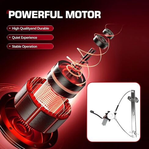 741-306 Front Left Driver Side Window Regulator with Motor Assembly 6 Pins for Honda Accord 2003 2004 2005 2006 2007 (Sedan 4-Door Only), Replace 72250SDAA02 in Saudi Arabia