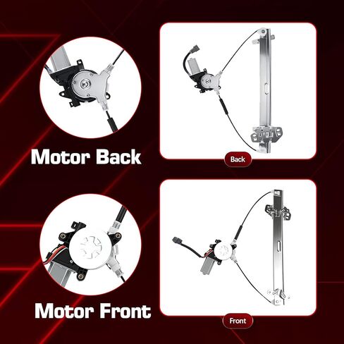 741-306 Front Left Driver Side Window Regulator with Motor Assembly 6 Pins for Honda Accord 2003 2004 2005 2006 2007 (Sedan 4-Door Only), Replace 72250SDAA02 in Saudi Arabia