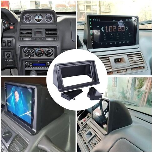 2 Din 9 بوصة راديو السيارة اللفافة لميتسوبيشي باجيرو مونتيرو V31 الفهد Kingbox ستيريو إطار لوحة محول لوحة الملاحة in Kuwait