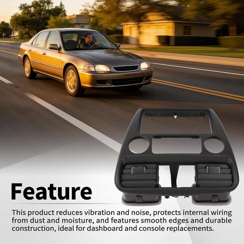 Center Dashboard Instrument Panel Bezel Trim For Honda Accord 2DR 4DR 1998 1999 2000 Bezel Console Climate Replaces 77250-s84-a010 in Saudi Arabia