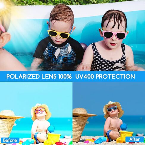 24Pcs Kids Sunglasses Bulk Party Favors with UV 400 Protection, Neon Sunglasses for Kids Age 3-8 Boys Girls for Summer Beach Preschool Classroom Prizes Birthday Gift Goodie Bags Stuffers in Saudi Arabia