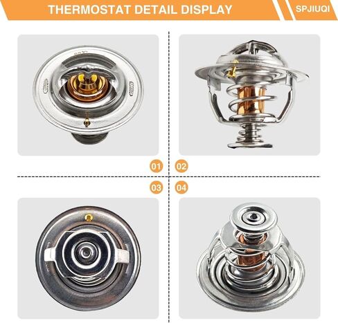 82°C 1C011-73010 Thermostat for Kubota V3300 V3600 V3800 Engine M8200 M8540HD M8560 M9000 M9540DT M5040 KX080-4 KX080-3 SSV75 SVL75 SVL90 SVL95 in Kuwait