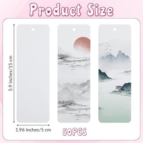 50 Pcs White Watercolor Paper Cards DIY Bookmarks Bulk 5.9" X 1.96" Watercolor Paper Blank Bookmarks Gift Bookmark Painting Drawing DIY Craft for Art Projects Kids Student Wet,Dry & Mixed Media in Saudi Arabia