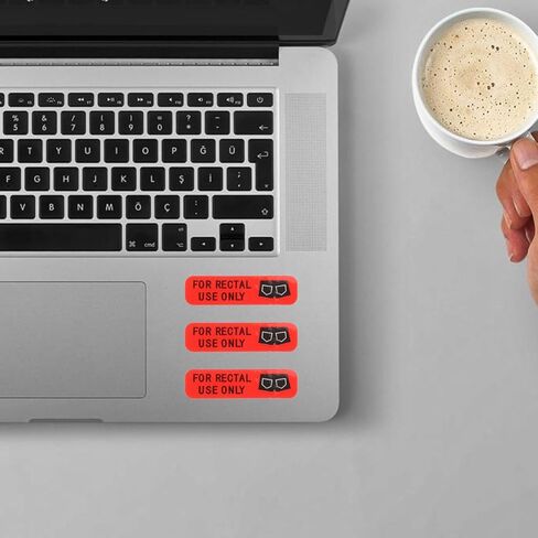 ملصقات تعليمية للاستخدام المستقيمي فقط: 500 ملصق تحذير مقاوم للماء - ملصقات أمان للصيدلة والعناية الشخصية (1.57 × 0.20 بوصة) in Kuwait