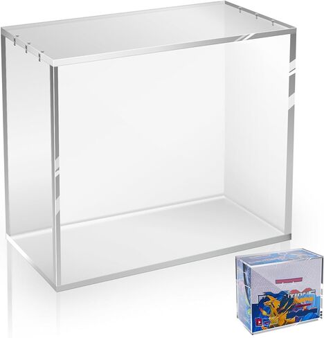 Upgrade Elite Trainer Box Acrylic Case– 8mm + 5mm Extra Thick ETB Protector Case for Elite Trainer Boxes Compatible with PKMN, N52 Strong Magnetic Lid, UV Resistant, Stackable Display Storage in Saudi Arabia