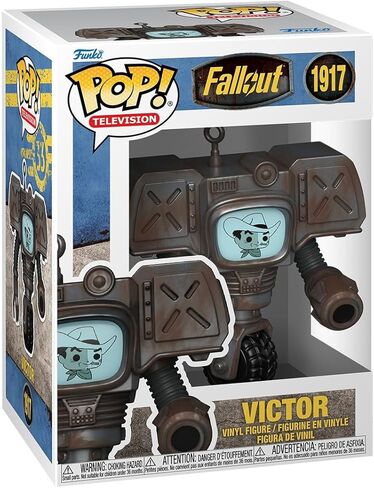 فانكو بوب! التليفزيون: Fallout TV - فيكتور - شخصية الفينيل القابلة للتجميع - فكرة هدية - بضائع رسمية - ألعاب للأطفال والكبار - محبي التلفزيون - شخصية نموذجية لهواة الجمع والعرض in Kuwait