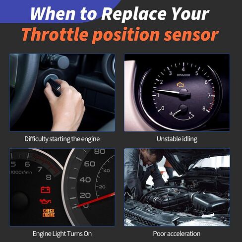 HiSport Throttle Position Sensor TH145T 4761871AC Replacement for Chrysler Dodge Jeep Plymouth L4 L6 V6 V8 Wrangler Daytona Sundance Acclaim Voyager Daytona Lebaron B1500 2500 3500 1991-1997 in Kuwait