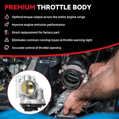 مجموعة جسم الخانق الإلكترونية - مع مستشعر موضع TPS - متوافق مع 2005-2007 Ford Freestyle Five Hundred Mercury Montego 3.0L V6 - استبدال # 5F9Z9E926AA 5F9Z9E926B in Kuwait