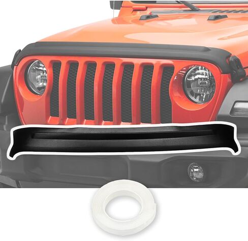 Hood Deflector Compatible with Jeep 2021-2025 Wrangler JL Hood Protector Waterproof Uvioresistant Trail Armor Textured Black Hood Guard Shield Bug Deflector in Saudi Arabia