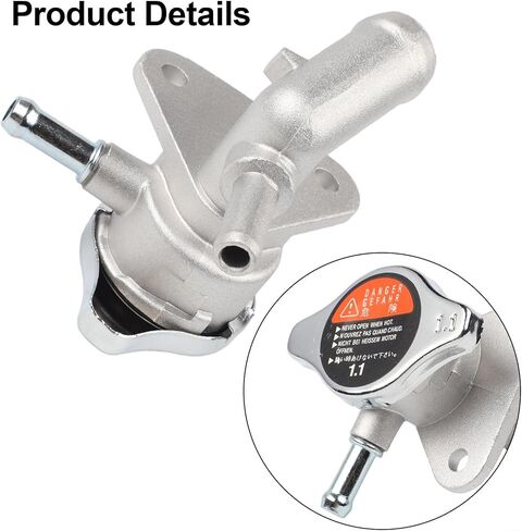Aluminum Radiator Filler Neck with Cap for Mazda 5 2006-2010,Wear-Resistant Replacement for Cooling System in Saudi Arabia