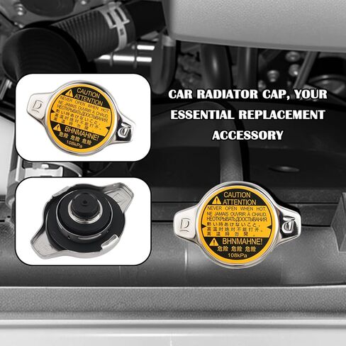 استبدال غطاء المبرد، غطاء المبرد الفولاذ المقاوم للصدأ OEM #16401-31520/16401-31650/16401-46610، أغطية المبرد متوافقة مع لكزس GS300 GS430 RX300 RX450h وتويوتا كامري هايلاندر in Kuwait