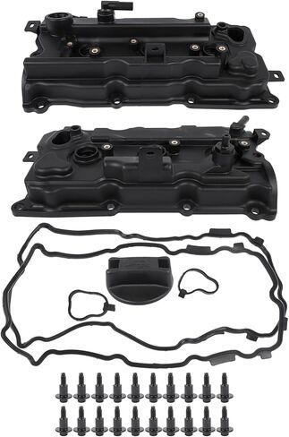Engine Valve Cover Kit Left & Right Side w/Gasket & Bolts Replacement for Nissan Murano 2009-2014 Quest 2011-2014 Altima 2007-2014 Pathfinder Infiniti QX60 JX35 3.5L V6 13264-JP01B in Kuwait