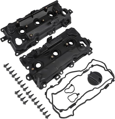 Engine Valve Cover Kit Left & Right Side w/Gasket & Bolts Replacement for Nissan Murano 2009-2014 Quest 2011-2014 Altima 2007-2014 Pathfinder Infiniti QX60 JX35 3.5L V6 13264-JP01B in Kuwait