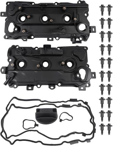Engine Valve Cover Kit Left & Right Side w/Gasket & Bolts Replacement for Nissan Murano 2009-2014 Quest 2011-2014 Altima 2007-2014 Pathfinder Infiniti QX60 JX35 3.5L V6 13264-JP01B in Kuwait