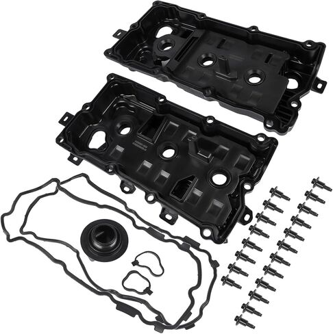 Engine Valve Cover Kit Left & Right Side w/Gasket & Bolts Replacement for Nissan Murano 2009-2014 Quest 2011-2014 Altima 2007-2014 Pathfinder Infiniti QX60 JX35 3.5L V6 13264-JP01B in Kuwait