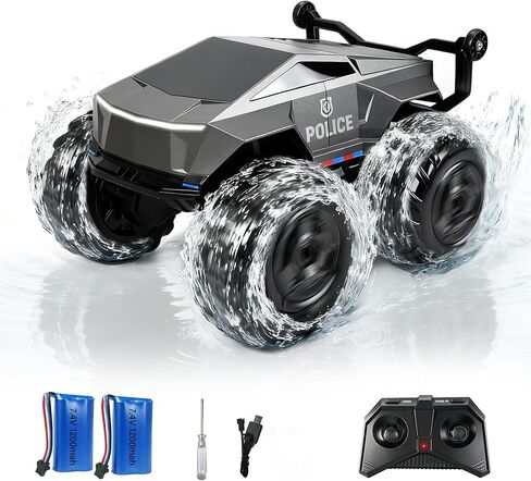 FLYING STAR 1:16 RC Truck Remote Control Car, 4WD Waterproof Amphibious Vehicle for Pool, All-Terrain Pickup Monster Truck, 2.4GHz Remote Control, Toy Truck for Boys & Kids Ages 6+ Gift Present in Kuwait
