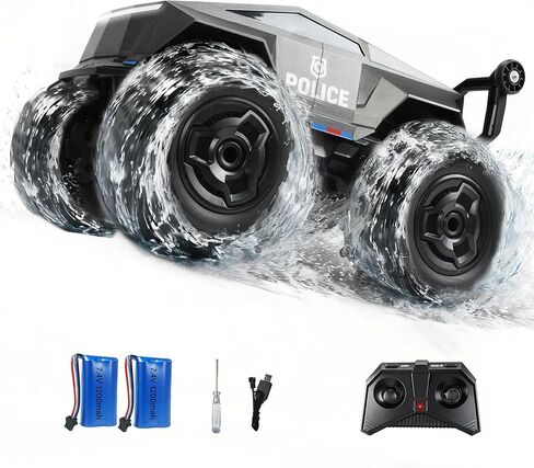 FLYING STAR 1:16 RC Truck Remote Control Car, 4WD Waterproof Amphibious Vehicle for Pool, All-Terrain Pickup Monster Truck, 2.4GHz Remote Control, Toy Truck for Boys & Kids Ages 6+ Gift Present in Kuwait
