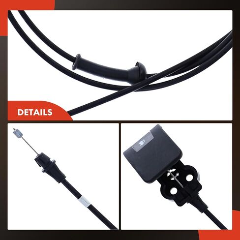 A-Premium Front Hood Latch Release Cable with Handle Compatible with Jeep Compass 2007-2017, Patriot 2007-2017 & Dodge Caliber 2007-2012, 85 inch, Replace# 5074169AE in Kuwait