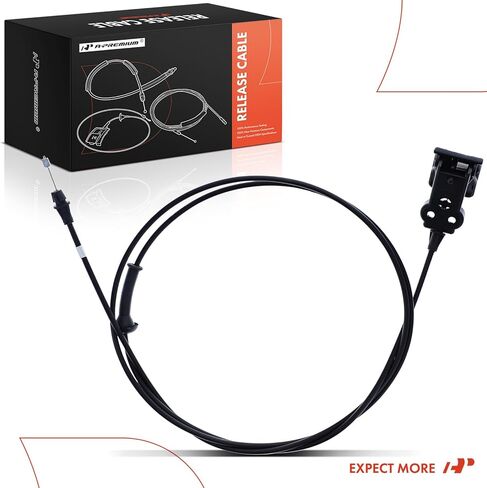 A-Premium Front Hood Latch Release Cable with Handle Compatible with Jeep Compass 2007-2017, Patriot 2007-2017 & Dodge Caliber 2007-2012, 85 inch, Replace# 5074169AE in Kuwait