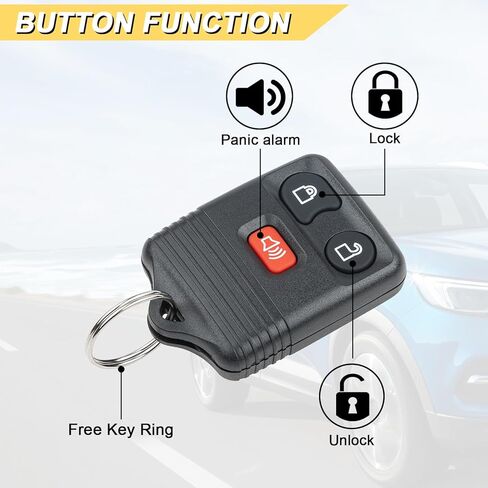 Vurkcy Key Fob Replacement for Ford F150 F-Series E-Series Escape Expedition Explorer Lincoln Navigator Mercury Mariner Car Keyless Entry Remote Control, CWTWB1U331 CWTWB1U345, 3 Btn in Kuwait